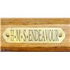 Image 2 : VINTAGE WOOD H.M.S ENDEAVOUR SHIP MODEL