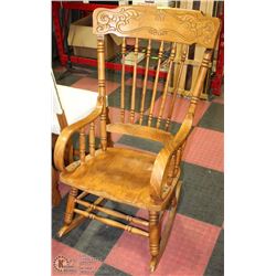 PRESSED BACK ROCKING CHAIR