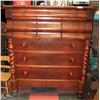 Image 1 : CARVED SOLID WOOD ANTIQUE 7 DRAWER DRESSER