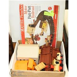 MATTEL MOTOR PUTT-PUTT RAILROAD.