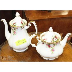PAIR OF ESTATE ROYAL ALBERT CELEBRATION ENGLISH