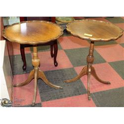 SET OF ANTIQUE HOLLAND HOUSE PIE TABLES