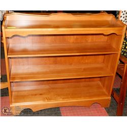 8) 2 SMALL MAPLE BOOK CASES