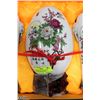 Image 2 : VINTAGE ESTATE PORCELAIN CHINESE VASE & EGG SET -