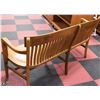 Image 2 : ANTIQUE OAK BENCH 59" LONG