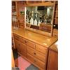 Image 1 : 9) VILAS MAPLE DRESSER AND MIRROR