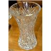 Image 4 : SET OF 3 ESTATE PINWHEEL CRYSTAL VASES - 8"X5",
