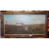 Image 1 : JAQUE FARM HOUSE TEXTURED PAINTING ON CANVAS