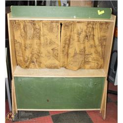 WOOD PUPPET SHOW STAGE