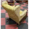 Image 3 : YELLOW VINTAGE ROCKING ARM CHAIR