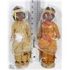 Image 1 : PAIR OF VINTAGE CREE DOLL FIGURINES MADEIN CANADA