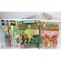 BOX OF  64 COLLECTOR COMICS  ALL HAVE 40 CENT TO