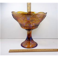 #5 -VINTAGE  IRRIDESCENT AMBER CARNIVAL