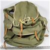 Image 1 : 1960'S CANVAS AND LEATHER HIKING BACKPACK