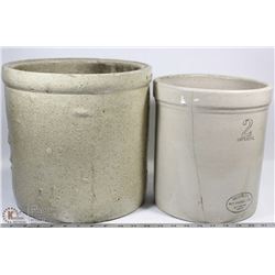 4 GALLON MEDALTA STONEWARE CROCK