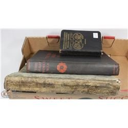 FLAT OF VINTAGE WAR BOOKS 1901-1934.