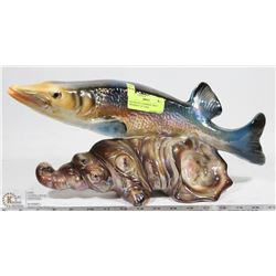 DECORATIVE RAINBOW TROUT ORNAMENT 16" LONG