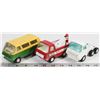 Image 1 : A SET OF 3 METAL TONKA TRUCKS