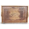 Image 1 : ORIENTAL HANDCARVED WOODEN TRAY W/ COPPER INLAY