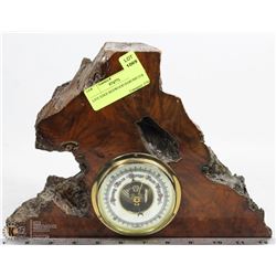 LIVE EDGE REDWOOD BAROMETER