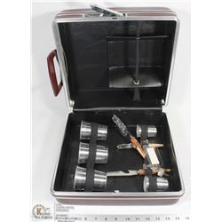 VINTAGE JETLINER 8 PIECE TRAVEL BAR SET