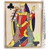 Image 1 : HAND MADE CERAMIC QUEEN OF CLUBS 16” X 13”