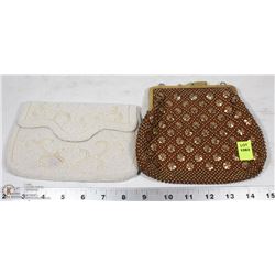 PAIR OF VINTAGE BEADED PURSES
