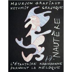 Jean Dubuffet, Lithograph "Nautère", 1963