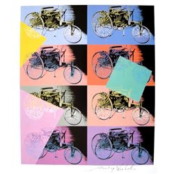 Andy Warhol, "Cars Mercedes Benz" signed Print, 1986