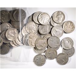 200 PARTIAL & FULL DATE BUFFALO NICKELS- CIRCS