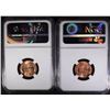 Image 2 : 1944 & 1958 LINCOLN CENTS NGC MS66 RD
