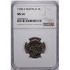 Image 1 : 1938-D BUFFALO NICKEL, NGC MS-66