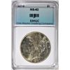 Image 1 : 1927-S PEACE SILVER DOLLAR, EMGC BU
