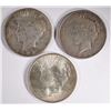 Image 1 : 1923 P D & S PEACE DOLLARS