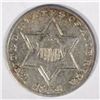Image 1 : 1854 T-2 THREE CENT SILVER  XF-AU