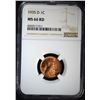 Image 1 : 1935-D LINCOLN CENT NGC MS66 RD