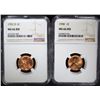 Image 1 : 1952-D & 1958 LINCOLN CENTS NGC MS66 RD