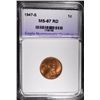 Image 1 : 1947-S LINCOLN CENT ENG SUPERB GEM BU RED