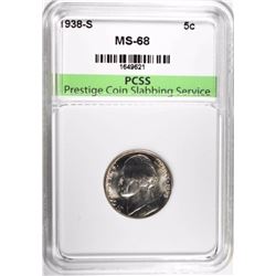 1938-S JEFFERSON NICKEL PCSS SUPERB GEM+ BU