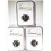 Image 1 : 1962, 1963, 1964 JEFFERSON NICKELS NGC PF68