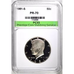 1981-S KENNEDY HALF DOLLAR PCSS PERFECT PROOF