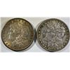 Image 1 : 2 - SEMI KEY DATE MORGAN DOLLARS; 1879-O AU &