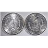 Image 2 : 2 - CHOICE BU MORGAN DOLLARS; 1896 & 1890