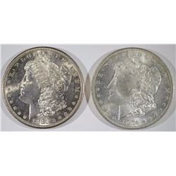 1881-S & 1904-O CHOICE BU+ MORGAN DOLLARS