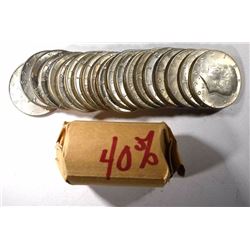 2 - ROLLS 40% SILVER KENNEDY HALF DOLLARS