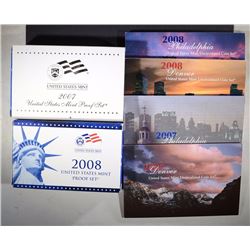 2007 & 2008 Proof & Mint Sets