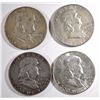 Image 2 : $15.00 FACE VALUE 90% SILVER FRANKLIN HALVES