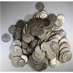 $20 90% SILVER MIXED DIMES & QUARTERS 1964/EARLIER