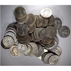 90% SILVER QUARTERS $20 FACE