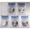 Image 1 : 5-2012 AMERICAN SIVER EAGLES, PCGS MS-69